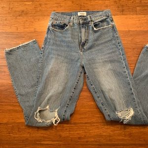 PISTOLA high waisted ripped jeans